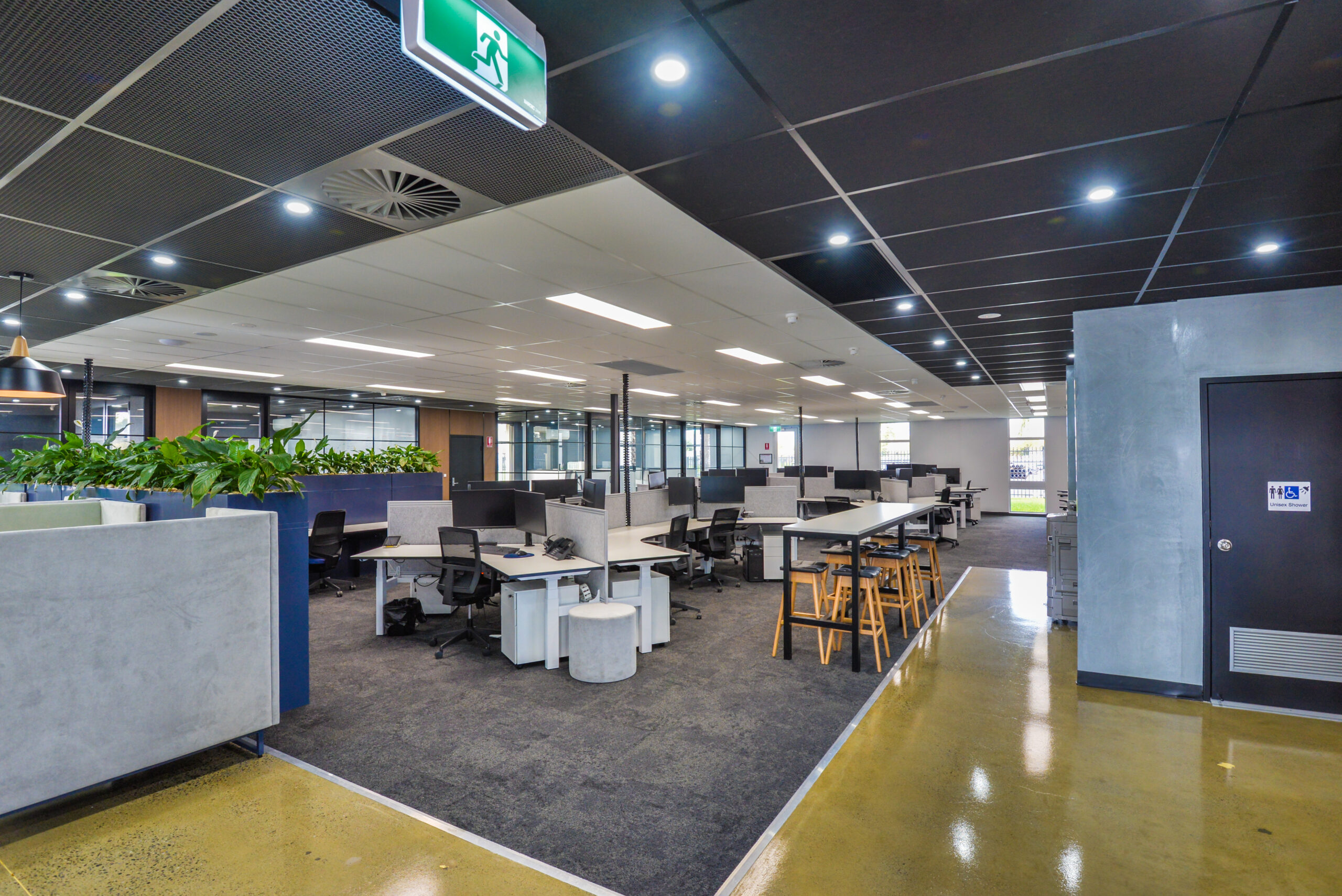 Commercial fitout Adelaide office space with modern interiors and functional design